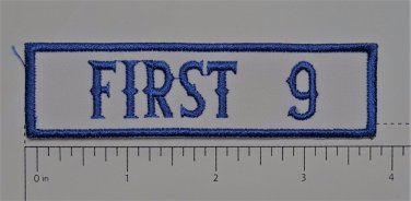 First 9 Club Outlaw Biker Funny Motorcycle Iron On Small Patch