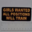 Girls Wanted All... Club Harley Biker Funny Motorcycle Iron On Small Patch