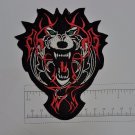 Lone Wolf Outlaw Biker Funny Motorcycle Iron On Small Patch