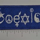 Coexist Outlaw Biker Funny Motorcycle Iron On Small Patch