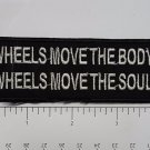 4 Wheels Moves... Club Outlaw Biker Funny Motorcycle Iron On Small Patch