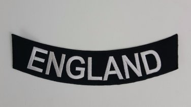 England - Bottom Rocker Iron on Harley Military Club Back Patch