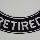 Retired - Bottom Rocker Iron on Harley Military Club Back Patch