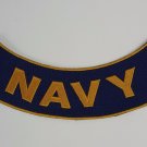 Navy - Bottom Rocker Iron on Harley Military Club Back Patch
