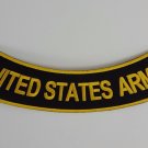 United States Army - Bottom Rocker Iron on Harley Military Club Back Patch
