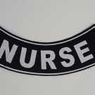 Nurse - Bottom Rocker Iron on Harley Military Club Back Patch