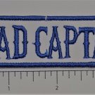 Road Captain Club Outlaw Biker Funny Motorcycle Iron On Small Patch