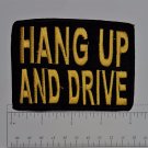 Hang up and Drive Outlaw Biker Funny Motorcycle Iron On Small Patch