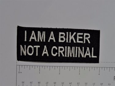 I'm a Biker not a..... - Club Harley Biker Funny Motorcycle Iron On Small Patch