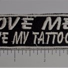Love My Tattoo's Outlaw Biker Funny Motorcycle Iron On Small Patch
