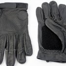 genuine leather motorcycle  gloves with vibration control palm size med/l