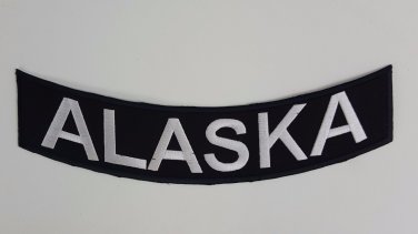 Alaska - Bottom Rocker Iron on Harley Military Club Back Patch