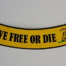 Live Free or Die - Bottom Rocker Iron on Harley Military Club Back Patch