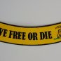 Live Free or Die - Bottom Rocker Iron on Harley Military Club Back Patch
