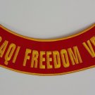 Iraqi Freedom Vet - Bottom Rocker Iron on Harley Military Club Back Patch