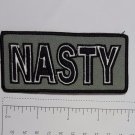NASTY - Club Harley Biker Funny Motorcycle Iron On Small Patch