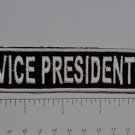 Vice President Club Harley Biker Funny Motorcycle Iron On Small Patch