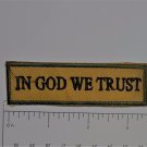 In God We Trust - Club Harley Biker Funny Motorcycle Iron On Small Patch