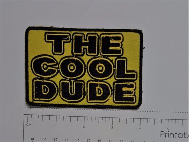 The Cool Dude - Club Harley Biker Funny Motorcycle Iron On Small Patch
