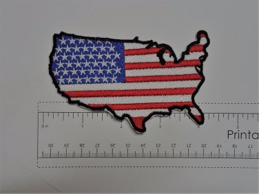 N. America Flag Club Harley Biker Funny Motorcycle Iron On Small Patch