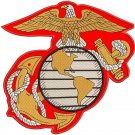 USMC MARINE CROP Eagle Iron on Center Patch for Biker Vest Jacket