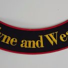 Tyne and Wear - Bottom Rocker Iron on Harley Military Club Back Patch