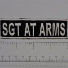 Sgt. at Arms Club Harley Biker Funny Motorcycle Iron On Small Patch