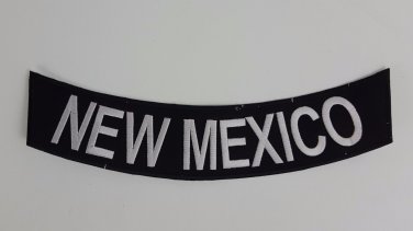 New Mexico - Bottom Rocker Iron on Harley Military Club Back Patch