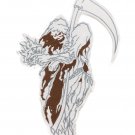 GRIM REAPER Dead Man's Center PATCH. custom designed Fill Your Own Colors in it
