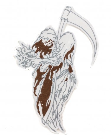 GRIM REAPER Dead Man's Center PATCH. custom designed Fill Your Own Colors in it