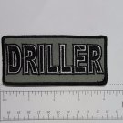 DRILLER - Club Harley Biker Funny Motorcycle Iron On Small Patch