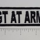 Sgt at Arms Outlaw Biker Funny Motorcycle Iron On Small Patch