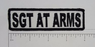 Sgt at Arms Outlaw Biker Funny Motorcycle Iron On Small Patch