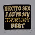Next to Sex I Love.... Club Outlaw Biker Funny Motorcycle Iron On Small Patch