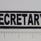 Secretary Outlaw Biker Funny Motorcycle Iron On Small Patch