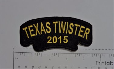 Texas Twister  - Club Harley Biker Funny Motorcycle Iron On Small Patch
