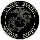 US MARINE CORPS Round Iron on Center Patch for Biker Vest Jacket