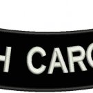 SOUTH CAROLINA White Black Iron Sew on Bottom Rocker Patch for Biker Vest Jacket