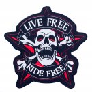 Screaming Skull and Crossbones Back Center Patch