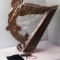 12 string Angel Shape Harp with Free Bag, Tuning Key and Strings