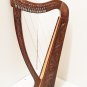 36 inch Large Hand Made and Hand Polished 22 Strings Harp Free Carrying Case