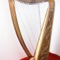 22 strings Lever harp Rose Wood Celtic Design New with Padded Gig Bag, Tuning Ke