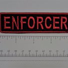 Enforcer Biker Funny Motorcycle Iron On Small Patch