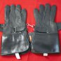 MOTORCYCLE LONG BLACK LEATHER GLOVES SIZE XS