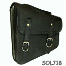 Motorcycle Left Side Solo Saddlebag for Harley Dyna Black New