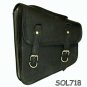 Motorcycle Left Side Solo Saddlebag for Harley Dyna Black New