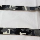 weight lifting straps grey black and white army style