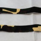 weight lifting straps green black and white army style