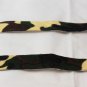 weight lifting straps green black and white army style
