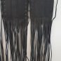 Motorcycle Leather Handlebar Grip Covers with Gel & fringes Pair New